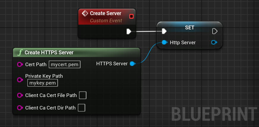 Creates a new https server