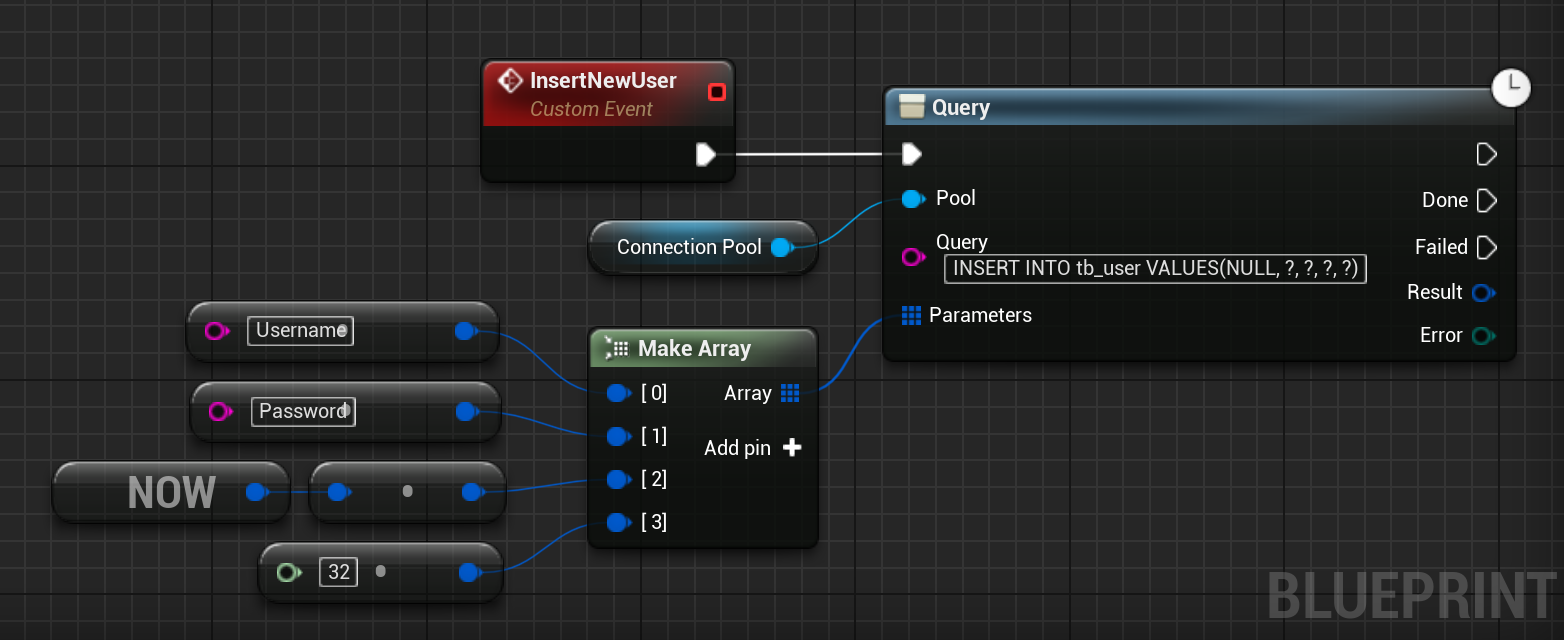 Query Database Blueprint Example