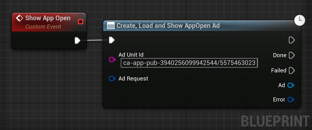 show app open ad blueprint example