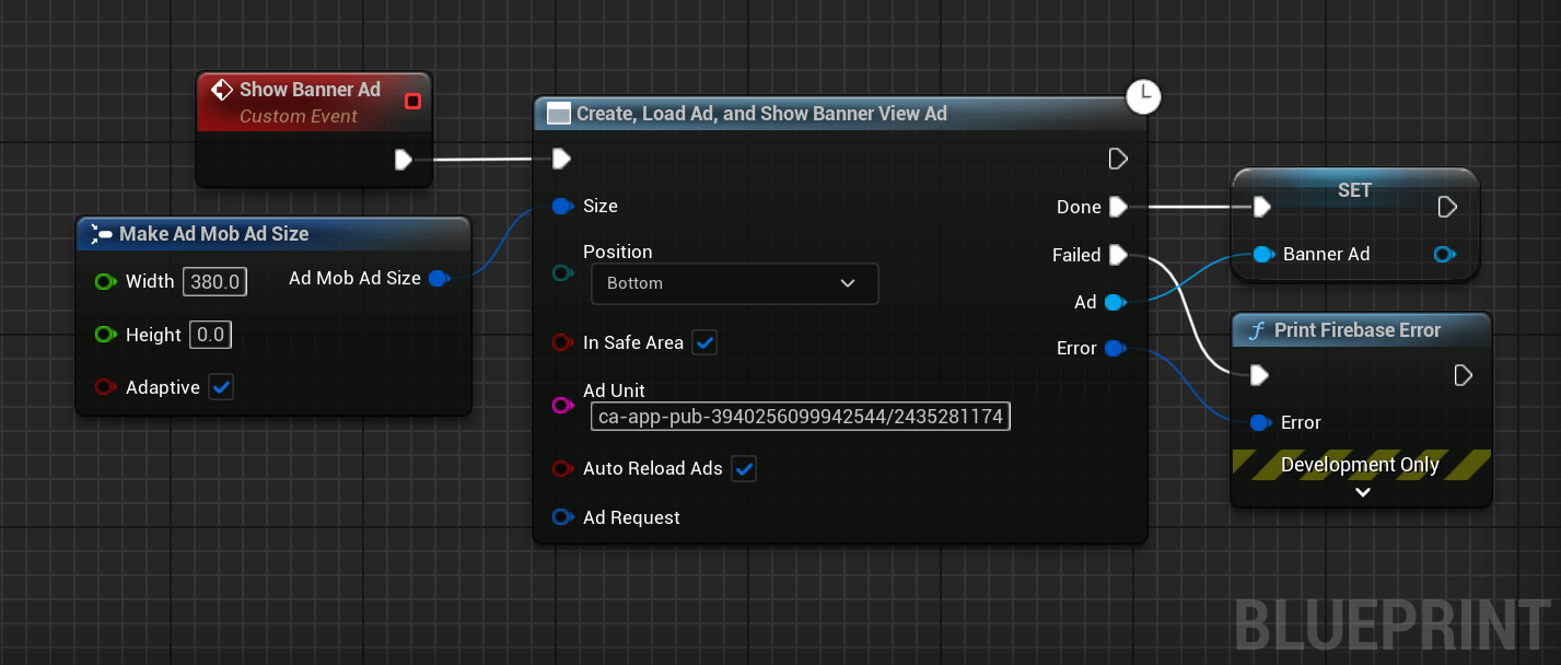 create banner view blueprint example