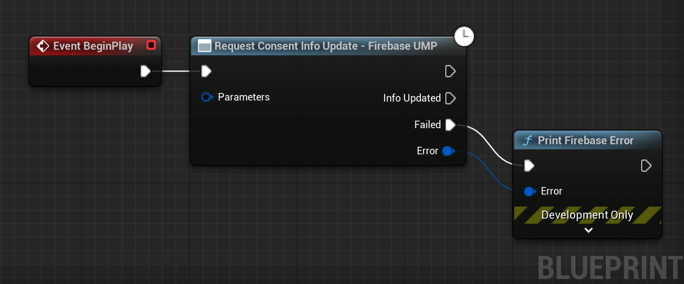 Blueprints code to update UMP consent info