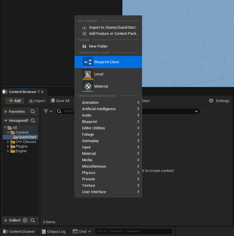 Create a Blueprint class