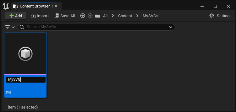 Create new Empty SVG