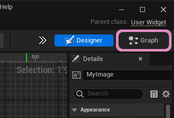 Widget Graph Button
